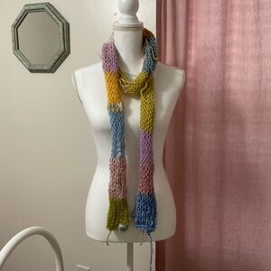 Handmade Multicolor Knit Scarf